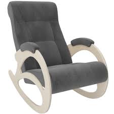 Кресло качалка К6/RS14 св.серый/Беленый дуб